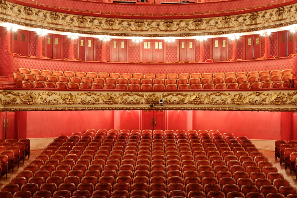 Opéra national de Lorraine, Nancy, salle, balcons vues depuis la scène