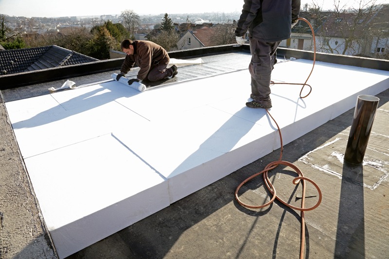 chantier toit terrasse