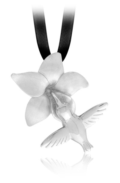 TORMEN joaillerie collier oiseau fleur